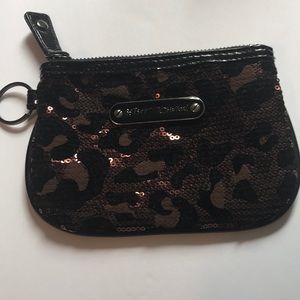 Betsy Johnson leopard sequins small bag